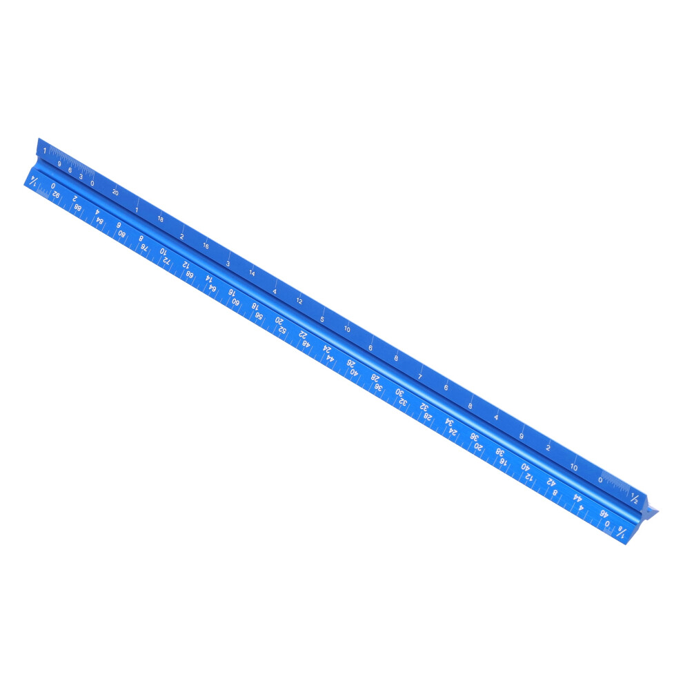 Architectural Ruler 12Inch Laser Etched Aluminum Alloy Imperial Scale 4931358138229