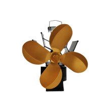 Thermal Energy Activated Stove Fan No Electricity Needed-Yellow