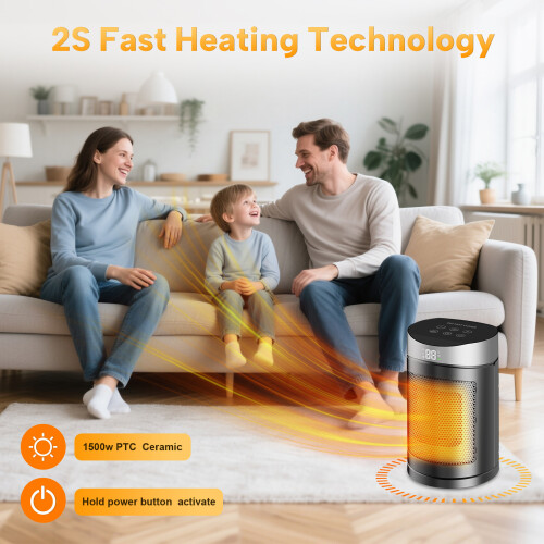 220V Fast Heating 1500W Ceramic Heating Machine Electric-gold 1