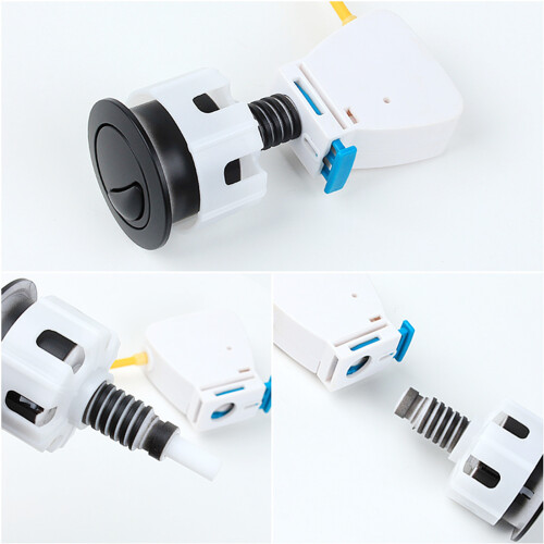Wear Resistant ABS Flush Button Easy Setups for-Round gold 2