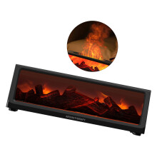 Decorative Rosin Humidifier Fluttering Flame LED Display-Black