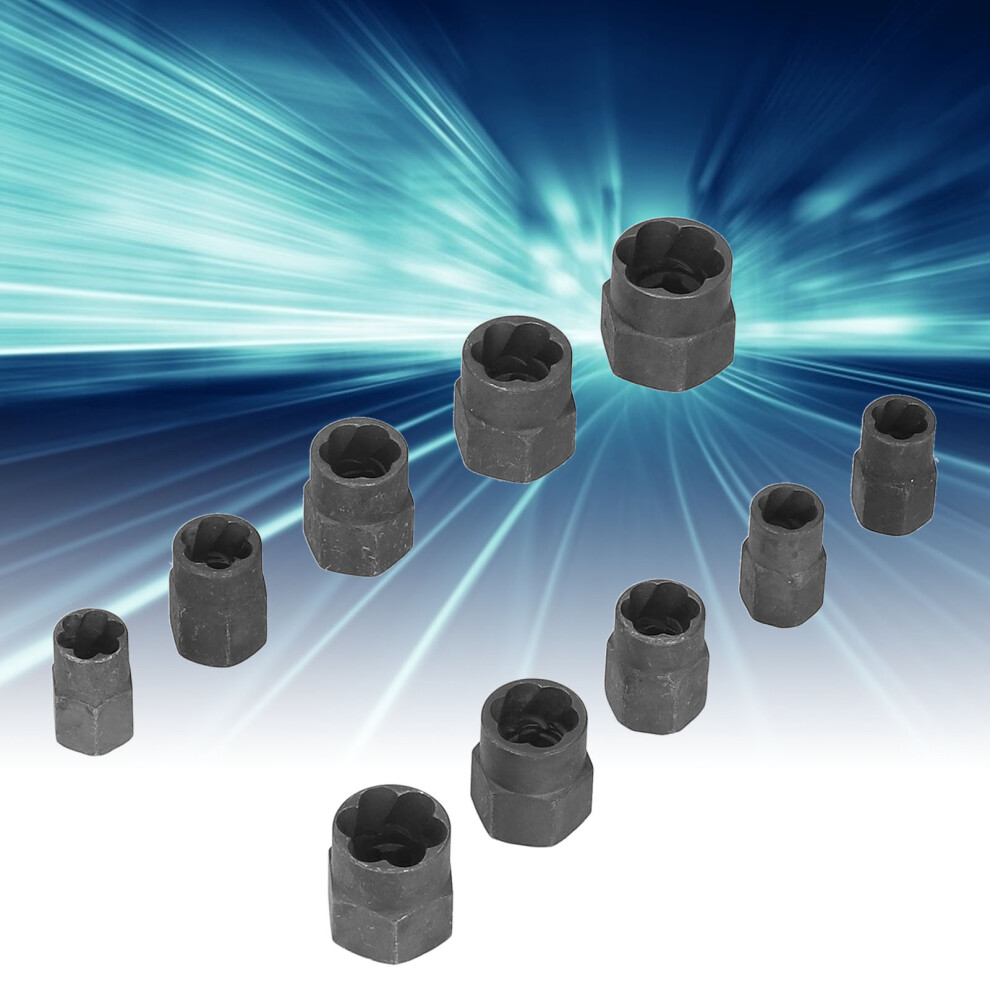 Rustproof Chrome Vanadium Nut Bolt Extractor Set, 9-27Mm Heavy Duty 3311358138381