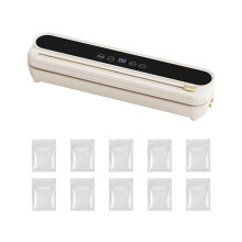 Electric Vacuum Sealer Household Built-in Cutter-White UK Plug