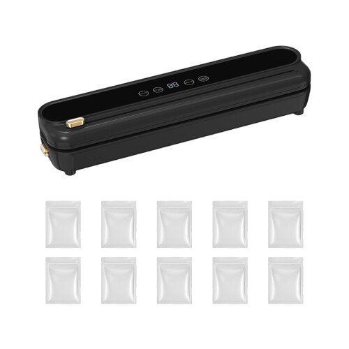 Electric Vacuum Sealer High Suction-Black White EU Plug