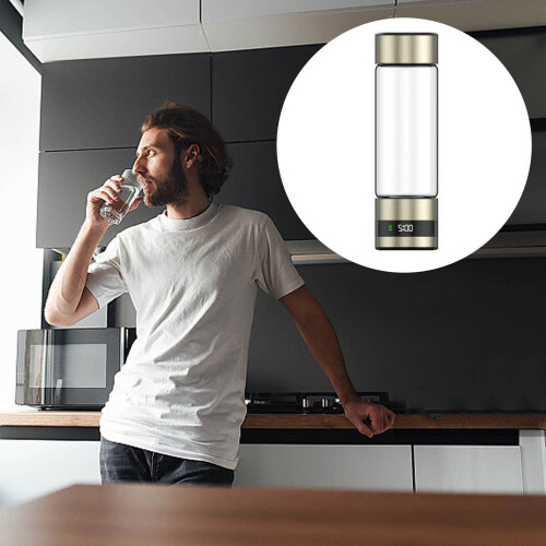 Easy Use Waterbottle Food Grade Metal Substance-champagne 1