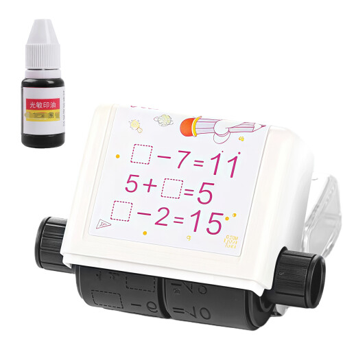 Educational Math Roller Stamper With Refill Inks ABS-Within 20