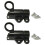 2Pcs High Strength Rebound Latches Window Gate Security-Black 1