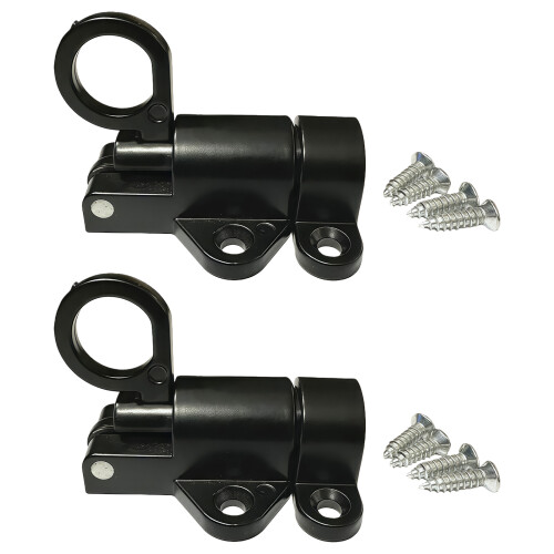 2Pcs High Strength Rebound Latches Window Gate Security-Black