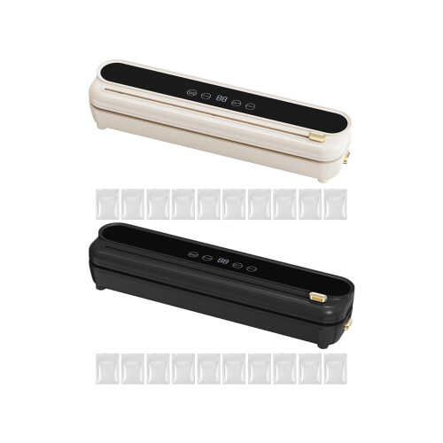 Electric Vacuum Sealer High Suction-Black White EU Plug 1