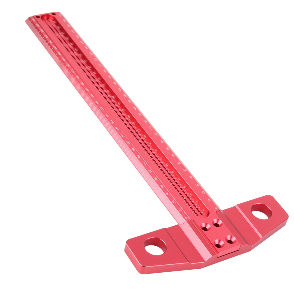 Adjustable 300Mm Aluminum Alloy T Square Ruler For Drafting & Woodwork 9481358138521