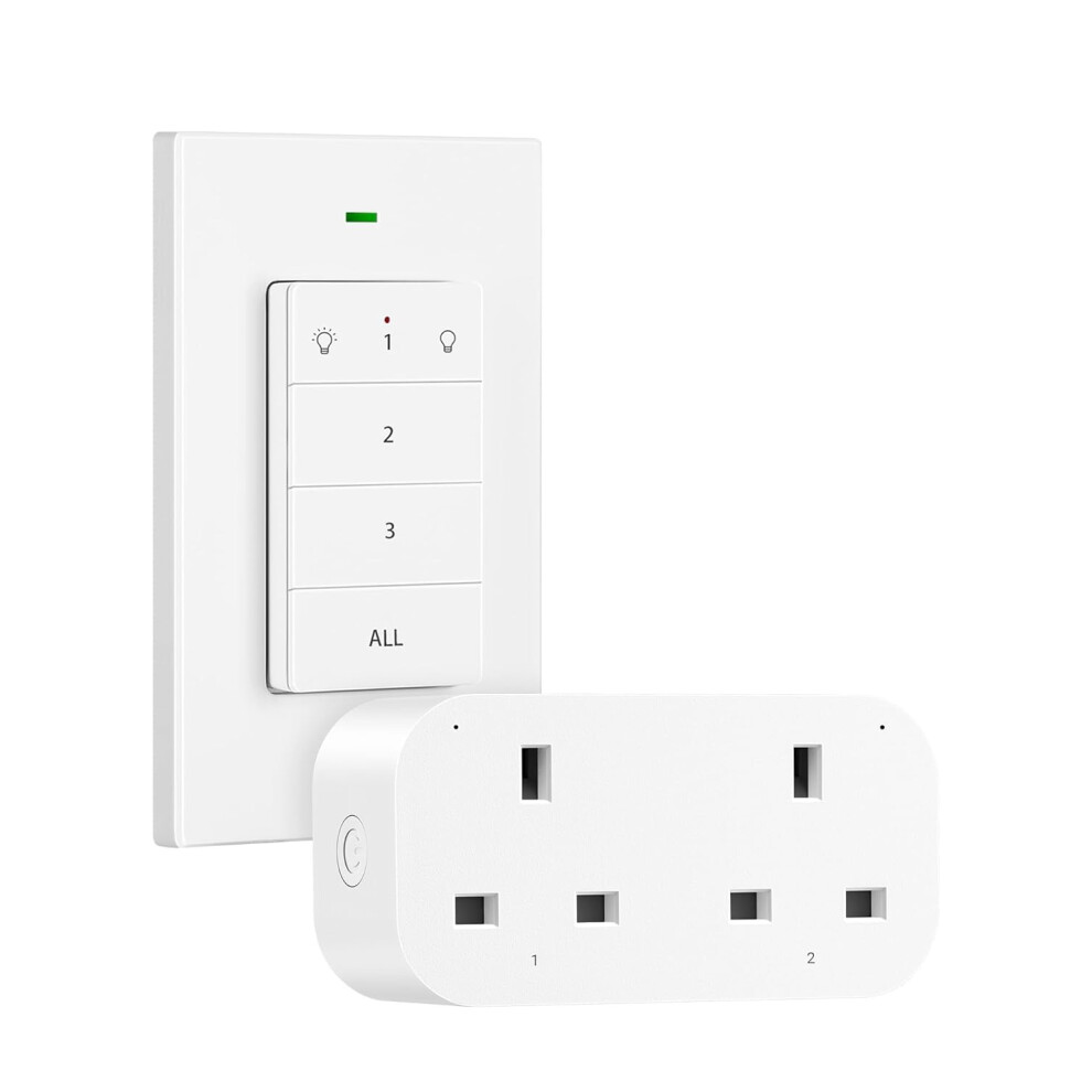 DEWENWILS Wireless Remote Control Sockets, Programmable Electrical Socket Switch