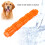 Dog Rubber Bone Toy Teeth Cleaning Chew - Orange 3