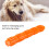 Dog Rubber Bone Toy Teeth Cleaning Chew - Orange 11