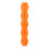 Dog Rubber Bone Toy Teeth Cleaning Chew - Orange 2
