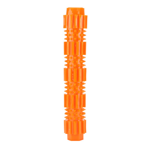 Dog Rubber Bone Toy Teeth Cleaning Chew - Orange 1