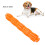Dog Rubber Bone Toy Teeth Cleaning Chew - Orange 8