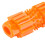 Dog Rubber Bone Toy Teeth Cleaning Chew - Orange 7