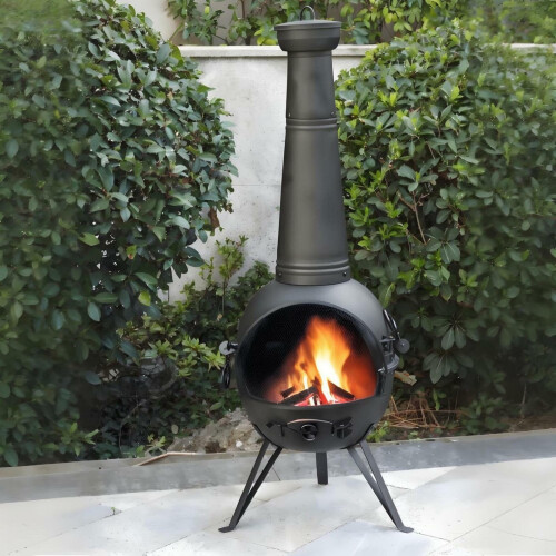 Gr8 Home Garden Patio Chiminea Wood Burner Fire Pit Heater 2