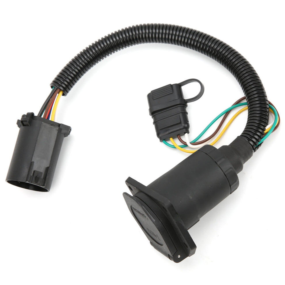 7-Way & 4-Pin Trailer Wiring Harness, Plastic, Plug & Play 4271358141684