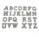 Patchs en lettres - 26 pièces - motif clair - couture DIY 14