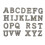 Patchs en lettres - 26 pièces - motif clair - couture DIY 2