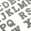 Patchs en lettres - 26 pièces - motif clair - couture DIY 8