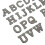 Patchs en lettres - 26 pièces - motif clair - couture DIY 10
