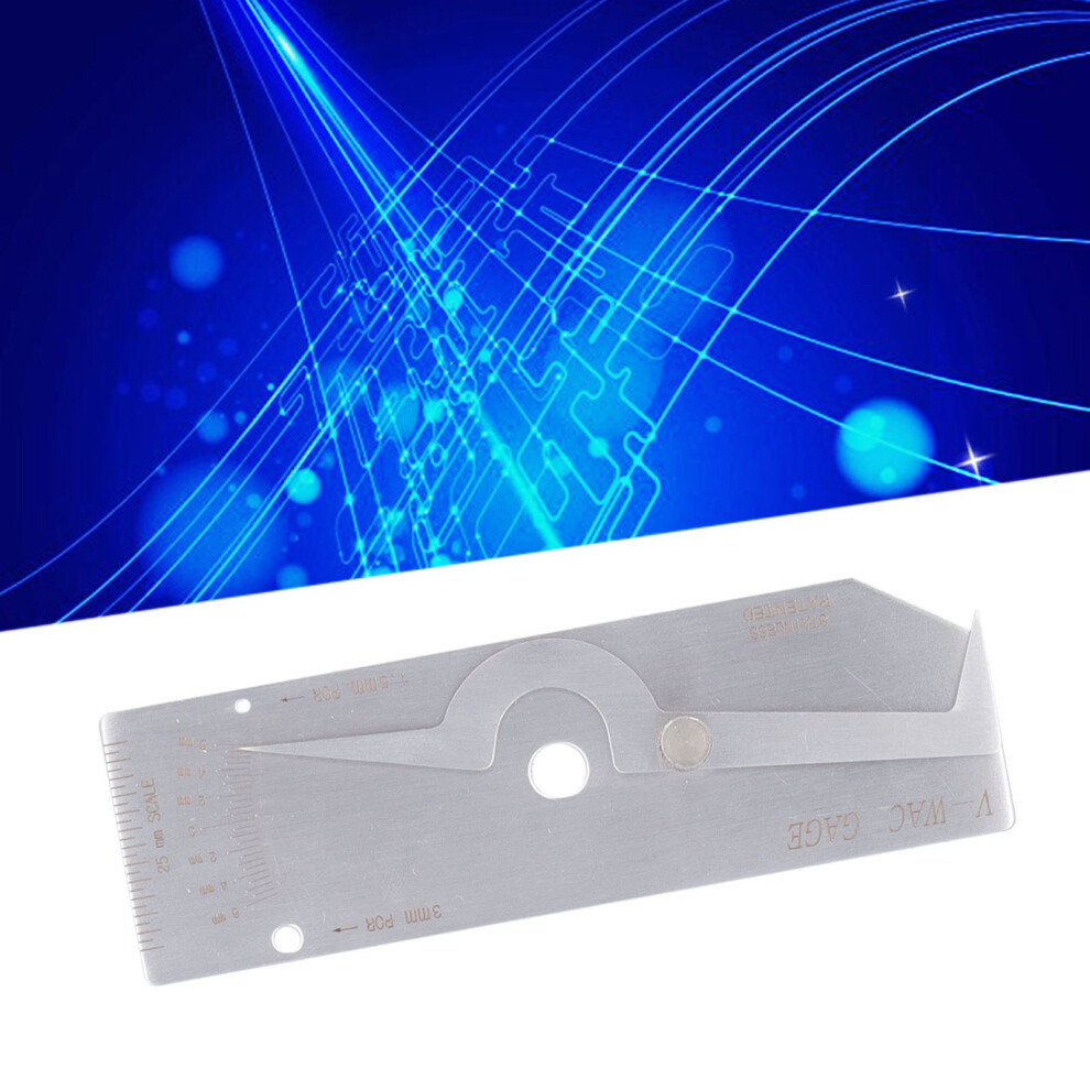 Stainless Steel Welding Inspection Gauge For Inch & Metric Undercut Vwac 4951358142262