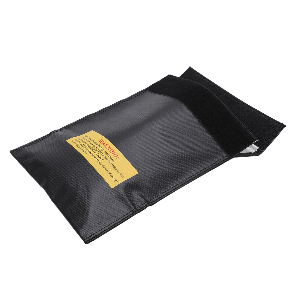 Lithium Battery Safe Storage – Fireproof Explosion-Proof Bag – Black 5091358142929