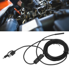 AN100-5,5mm Flexibles 3-in-1 Endoskop 5m für Android & PC Inspektionen