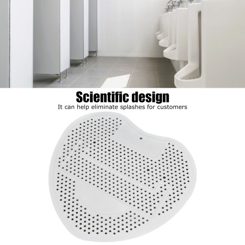White Urinal Screen Deodorizer - Perfect Fit for Any Urinal 19x17cm 2
