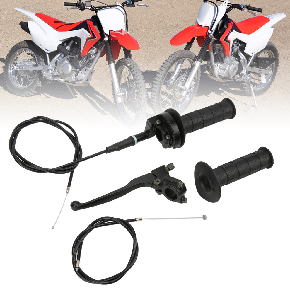 7/8In Matte Throttle & Brake Cable Kit For 50Cc-250Cc Dirt Bikes Black 4091358145761