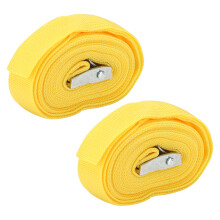 25mm Zinklegierung Schnalle Zurrgurt 3m Ladung Gepäck Gelb