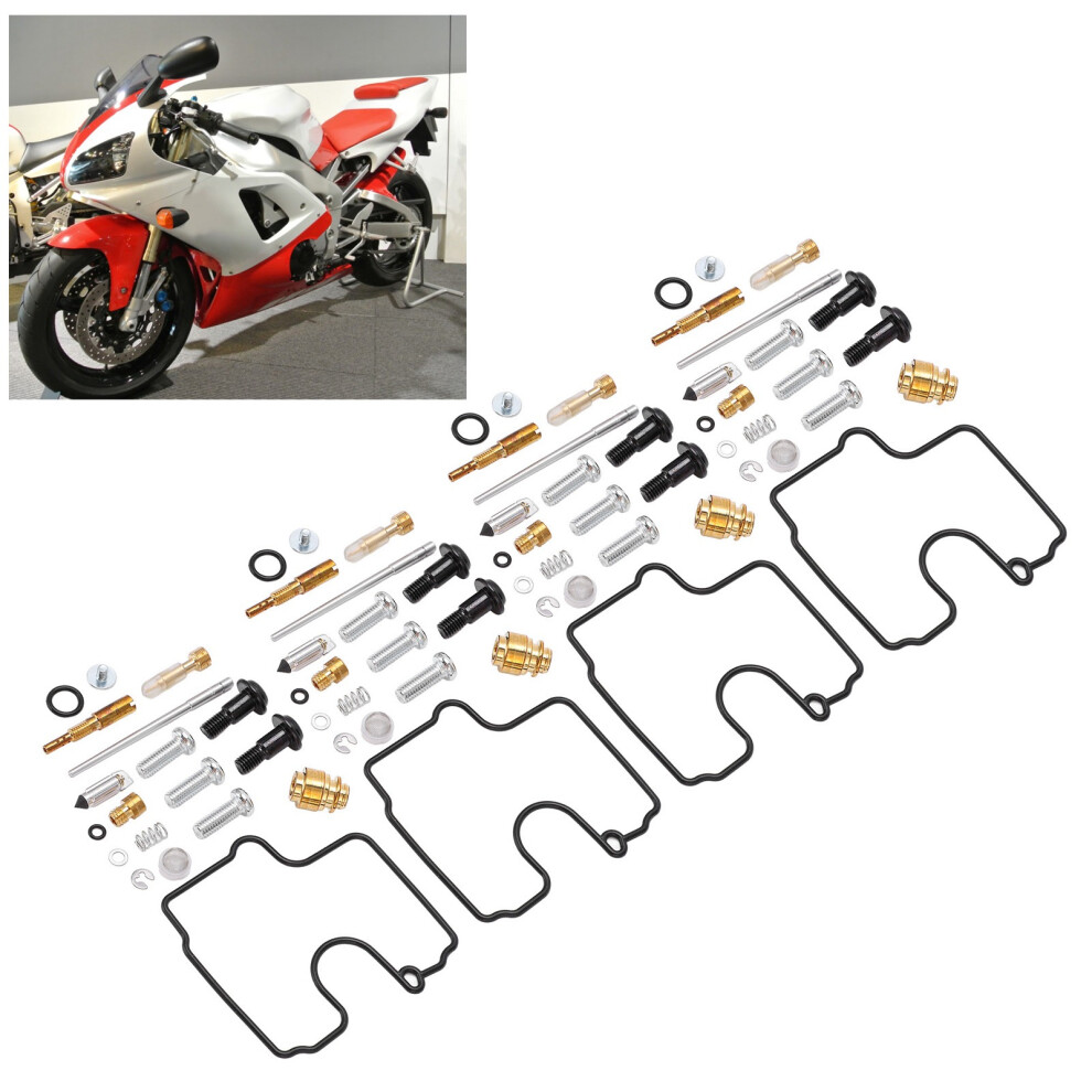 76Pcs Motorcycle Carburetor Repair Kit For Yamaha Yzf R1 1998-2001 9451358146345