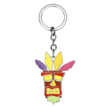 (D Keychain)Crash Bandicoot Actionfigur Aku Maske Dr Neo Cortex Schlüsselanhänger Anhänger Halskette