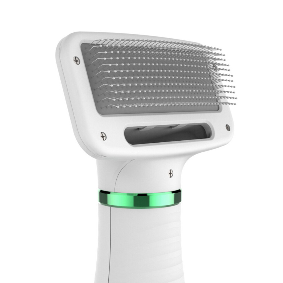 2-in-1 Pet Hair Dryer & Slicker Brush, 380W, White, EU Plug-image-OPC-PMRMZPZ-NEW