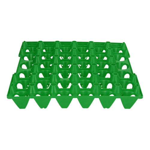 Green Plastic Egg Flats 30 Cell Egg Crate for Storage Transportation & Farm Use