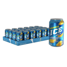 Mango Ice Sparkling Soft Drink 24 Pack 330ml Cans Refreshing Mango Flavor