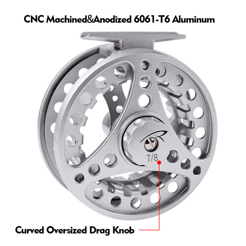 Premium Disc Drag System Fly Reel for Left/Right Hand Retrieval
