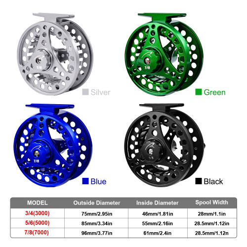 Premium Disc Drag System Fly Reel for Left/Right Hand Retrieval 1