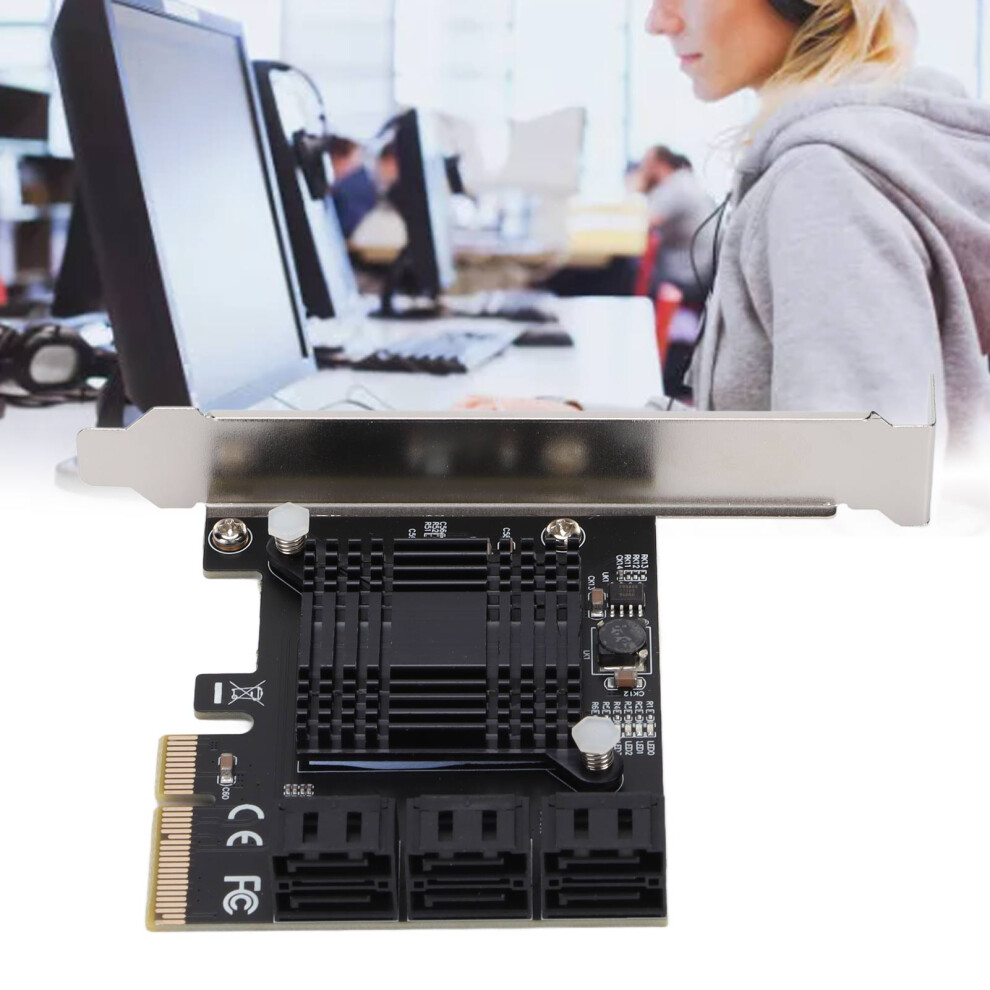 Sata Expansion Card 6 Ports Pci-E 4X For Windows/Linux 8721358152990