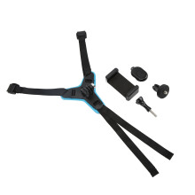 Leichter blauer Motorrad-Helm-Kinnhalterhalter für 6-8,6cm große Telefone