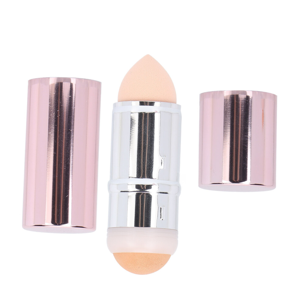 Pink Facial Roller With Volcanic Stone Cleanser Mini Oil Absorbing Massage Tool