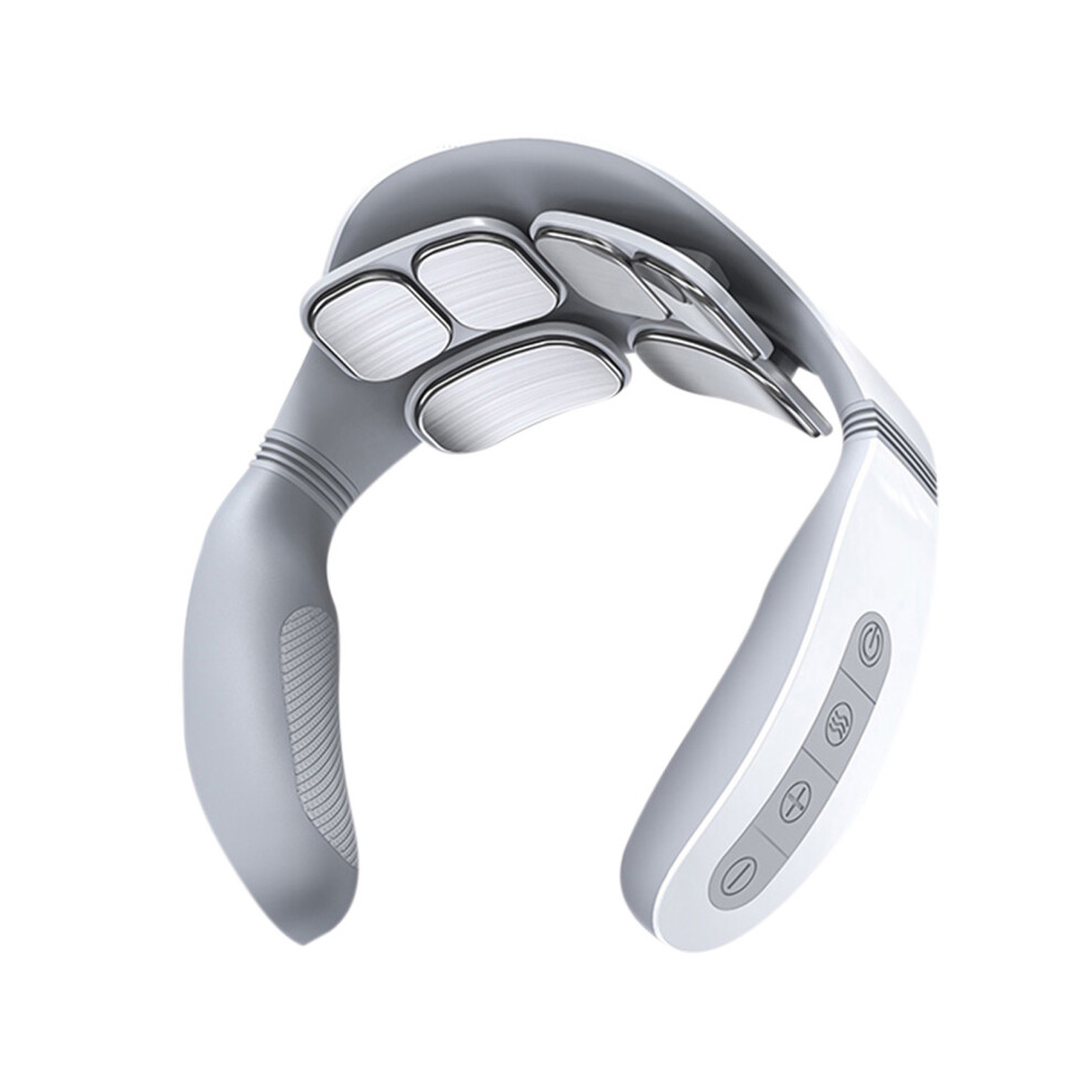 Rechargeable Portable Neck Massager 42, 5 Modes, 18 Levels, White