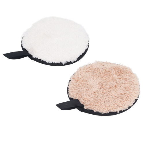 2 Stück wiederverwendbare Make-up-Entferner-Pads, 1