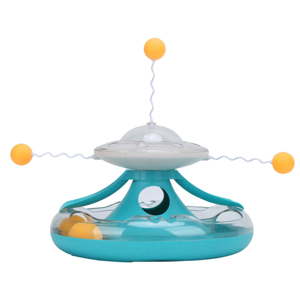 Cats Turntable Leakage Toy Circle Puzzle for Indoor Kittens Lake Blue 35x26.5cm-image-OPC-PMRNNTY-NEW