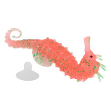 Cavalluccio marino rosso simulato 10x4 cm ventosa in silicone