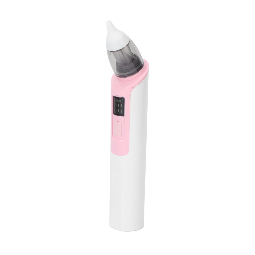 Pink Rechargeable Baby Nasal Aspirator With Usb, Strong Suction