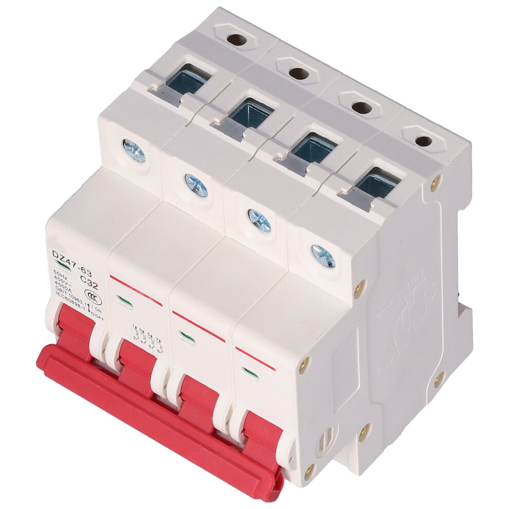 Circuit Breaker 4P Mini Air Switch Mcb 400V 32A Overload & Short Protection 9361358160299