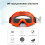 Occhiali da moto PC/TPU 18*10cm B/R/O/G/W 10